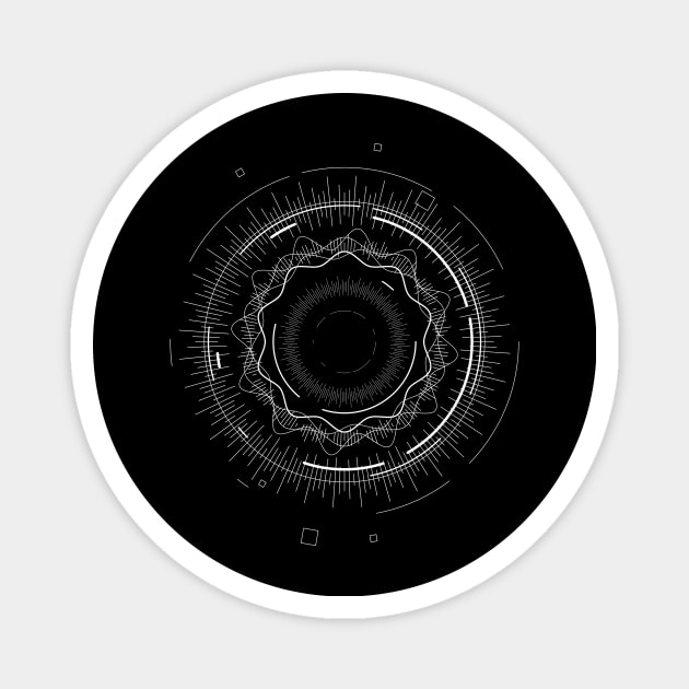 Futuristic Symbol Magnet by Imaginariux